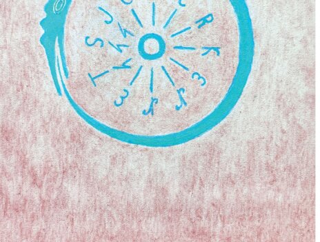 Zeichnung zum einführenden Vortrag Mysteriendrama