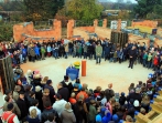 Die feierliche Grundsteinlegung des Kinderhauses 2012 